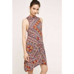 Anthropologie Maeve Dress Lilt Swing Dress Geometrical Print